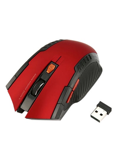 Buy 2.4Ghz Wireless Mouse With USB Adapter Red in UAE