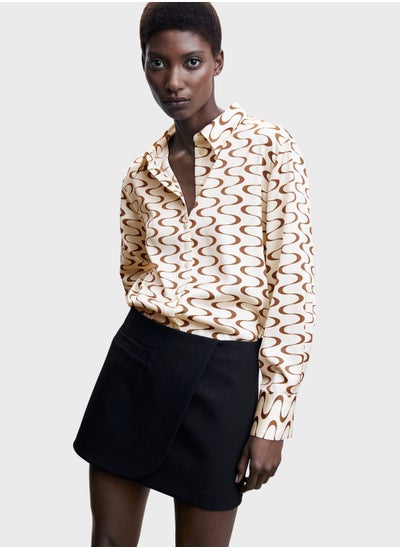 Buy Printed Button Down Shirt in UAE