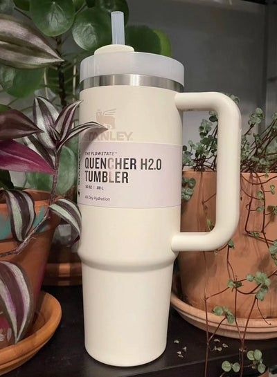 اشتري Quencher H2.0 FlowState Stainless Steel Vacuum Insulated Tumbler with Lid and Straw for Water, Iced Tea or Coffee 40 oz/1200ml في السعودية
