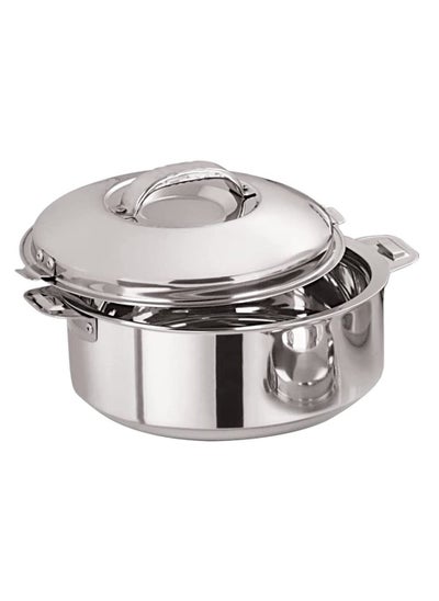 Buy Stainless Steel Casserole Lightweight Easy To Handle Hotpot With Lid Silver-Madina in UAE