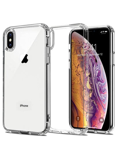 Buy iPhone Xs Max Case Clear Cover [Anti-Yellowing] Ultra Thin Silicone Shockproof Back Cases Transparent Protective Phone Case for Apple iPhone Xs Max 6.5 inch 2018 - Crystal Clear in Saudi Arabia