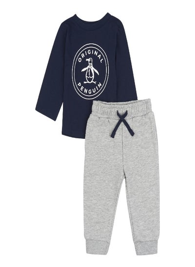 اشتري Stamp Long Sleeved Tee and Jogger Set في السعودية