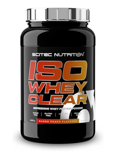 Buy Scitec Iso Clear Isolate Protein Mango Peach Flavor 1025g in UAE