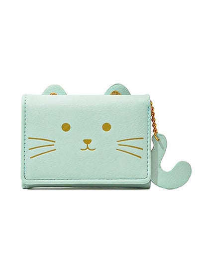 اشتري Small Wallet, Cartoon Cute Wallet for Girls, Trifold Wallet Slim Coin Purse Cash Pocket ID Window, PU Leather Slim Purse, Credit Card Holders for Women Girls(GREEN) في السعودية