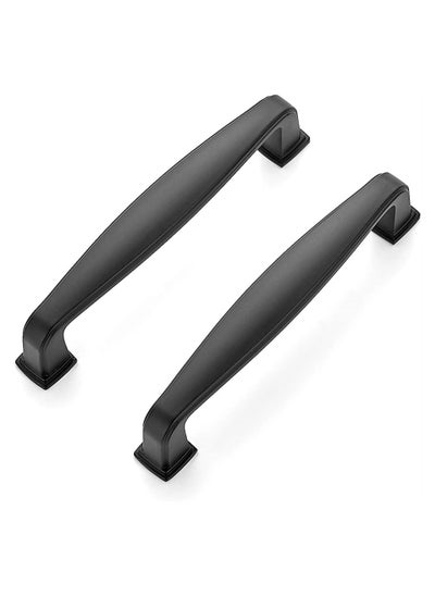 Buy Cabinet Handles, SYOSI 2 Pack Solid Kitchen Cabinet Handles, Matte Cabinet Pulls Drawer Pulls, Kitchen Cabinet Hardware Handles for Cabinets Cupboard Drawer Handles (Black) in Saudi Arabia