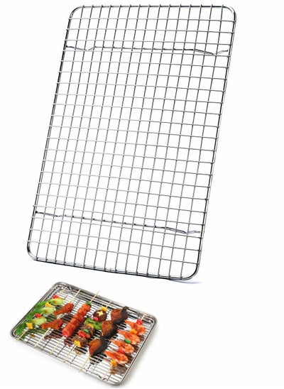 Buy Cooling Rack For Baking Baking Rack with Stainless Steel Bold Grid Wire Multi Use Oven Rack Fit Quarter Sheet Pan Oven and Dishwasher Safe in Saudi Arabia