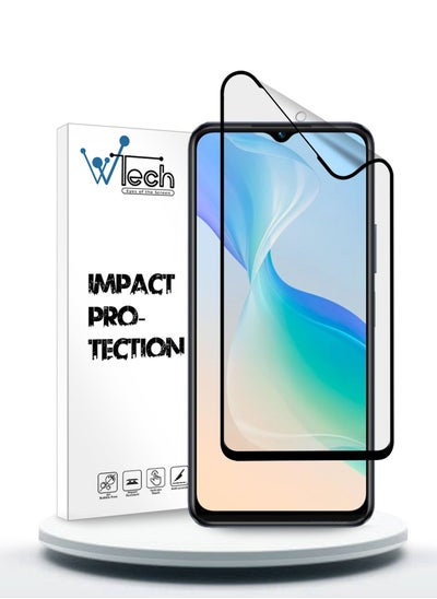 Buy 9D Matte Ceramics Full Coverage Screen Protector For Vivo T1 5G Clear/Black in Saudi Arabia