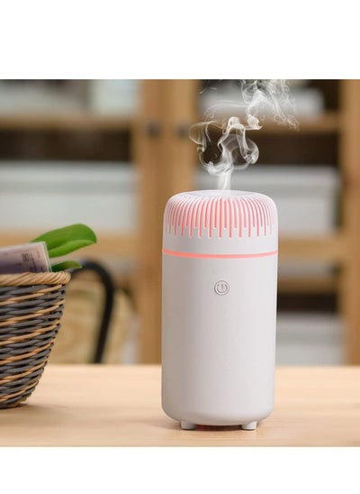 اشتري Essential Oil Diffuser Air Humidifier 100ml Aromatherapy Oils Diffusers with 7 LED Light Auto Off Function Super Quiet Humidifier Aromatherapy Diffusers for Home Car Office Bedroom  (white） في السعودية