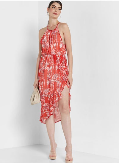 Buy Printed Halter Neck Dress in Saudi Arabia