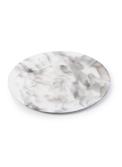 Buy Decorative plastic decor medium size The color is Silver and white in Saudi Arabia