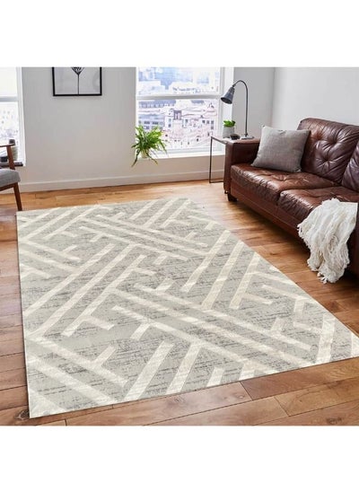 Buy Handpicked Furniture Neutral Cream Rug, Ultra Soft Area Carpets For Bed Room, Living Room, And Dining Room, Anti Slip Floor Carpets, Easy To Clean, Made In Turkey in UAE