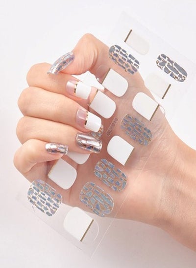 Buy 16-Piece Fashion Nails Sticker in Saudi Arabia