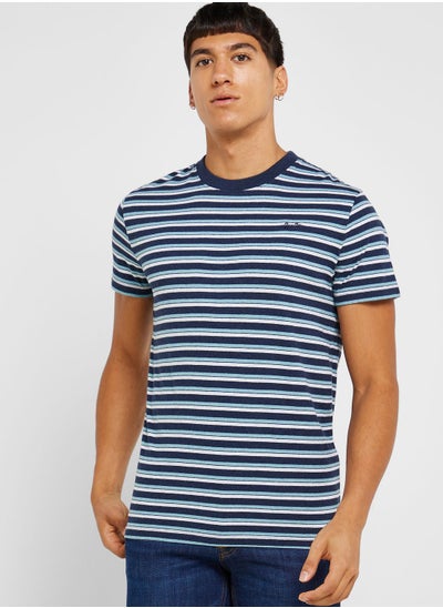 Buy Striped Crew Neck T-Shirt in UAE