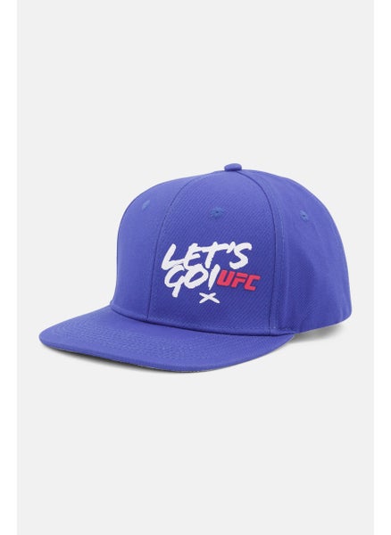 Buy Men Brand Logo Adjustable Snapback Cap, Blue in Saudi Arabia