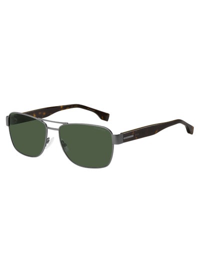 اشتري Men's Polarized Rectangular Shape Acetate Sunglasses Boss 1441/S Green 45 - Lens Size: 44.5 Mm - Hvn في الامارات