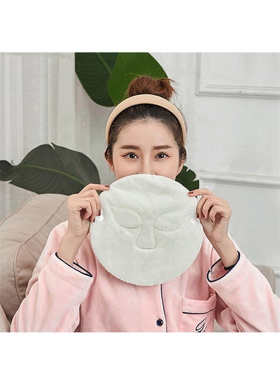 Buy (Pack of 1) Reusable Face Towel Masks Cold Hot Anti-Aging Facial Steamer Towel Mask Moisturizing Rejuvenation Beauty Skin Care Spa Towels in UAE