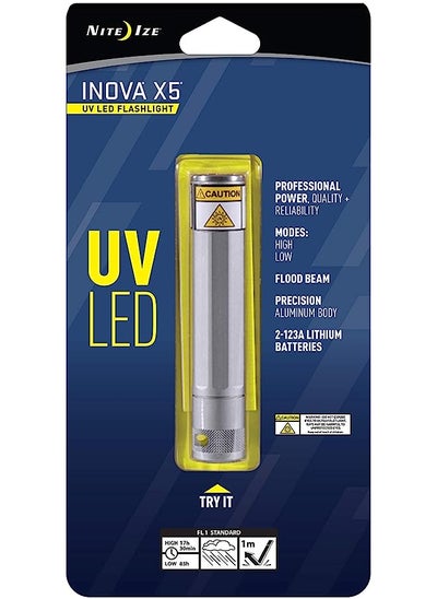 Buy Ize Inova X5 Uv Led Flashlight, Powerful Uv Light For Professional + Hobby User, Rugged Titanium Body in Saudi Arabia