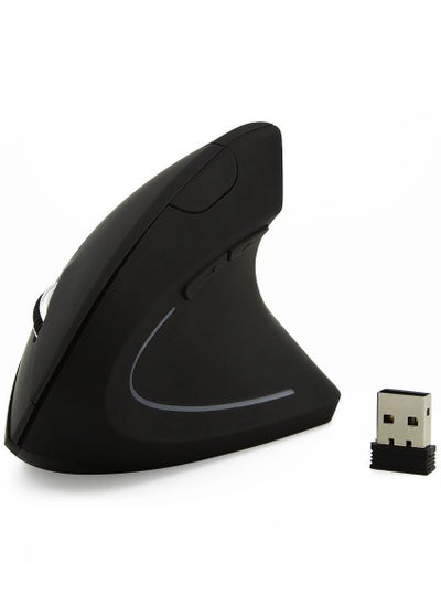 Buy Ergonomic Mouse Wireless,Ergo Mouse Vertical Mouse 6 Buttons 3 Adjustable DPI 800/1200/1600 Levels,Sideways Mouse Right Handed for Computers and Laptops（Black） in UAE