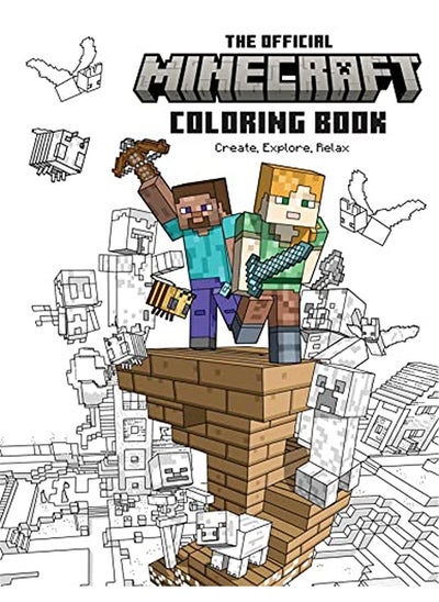 اشتري Official Minecraft Coloring Book: Create, Explore, Relax! في الامارات