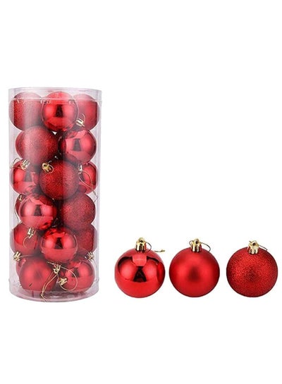 Buy 20-Pack Christmas Ball Ornaments with Strings, 1.5-inch Shatterproof Christmas Tree Baubles Balls with String, Ornaments Set Decorations for Xmas Tree, Holiday, Easter, Wedding Party, Christmas. in UAE