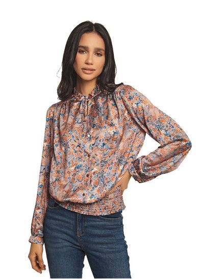 اشتري Fancy Long Sleeve Printed Blouse في مصر