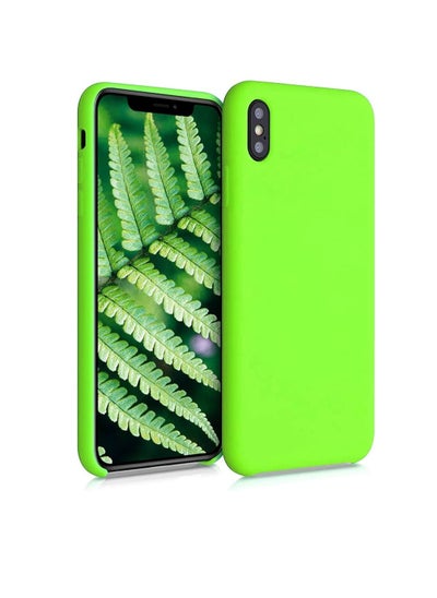 Buy Liquid Silicone Case for iPhone Xs, iPhone X Slim Liquid Silicone Soft Gel Rubber Case Cover in Egypt