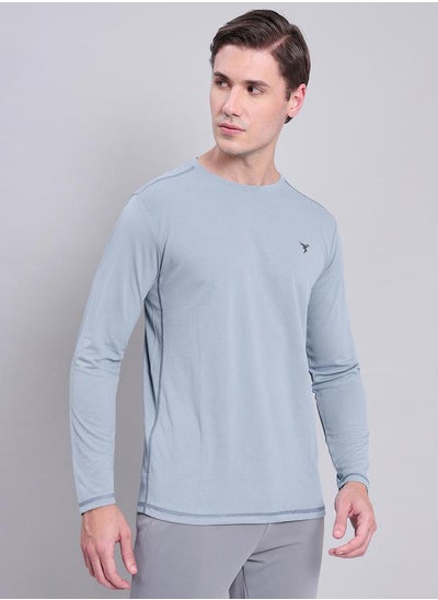 Buy Slim Fit Long Sleeves T-Shirt with Techno Cool+ in Saudi Arabia