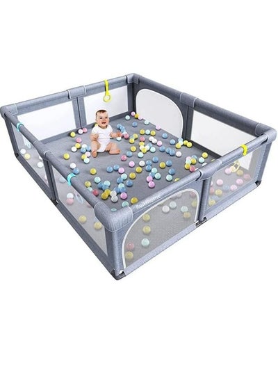 Buy Baby Playpen for Toddler Indoor Play game Fence Without Ball in UAE