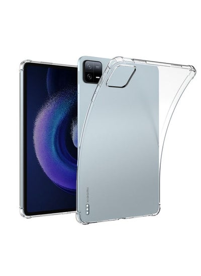 اشتري Clear Case for Xiaomi Pad 6/6 pro, Slim Lightweight Transparent Soft Cover for Xiaomi Pad 6/6pro 11-inch في السعودية