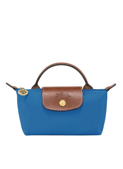 Buy Longchamp Women's Mini Makeup Bag, Handbag, Shoulder Bag Blue Classic in Saudi Arabia