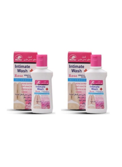 Buy 2 Pieces of Intimate Wash With Rose 2 X 220 ml in Saudi Arabia