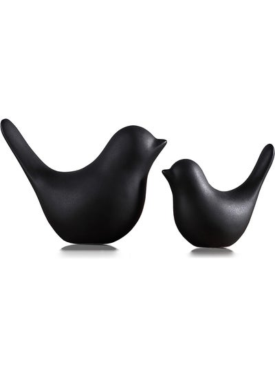 Buy 2pcs Ceramic Bird Statue Home Decor in UAE