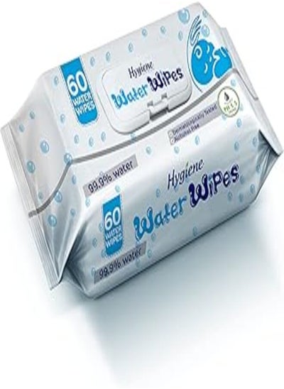 اشتري Hygiene baby water wipes, 60 pieces في مصر