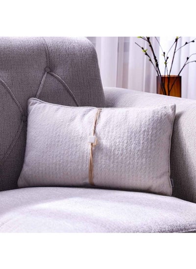 اشتري Ss24 Pearl Mink Hair Cushion Luxury Style Cushion Home Decorative Throw Pillows Cushion for Bedroom Sofa Living Room Yellow White 30X50Cm Wl4411-4-W في الامارات