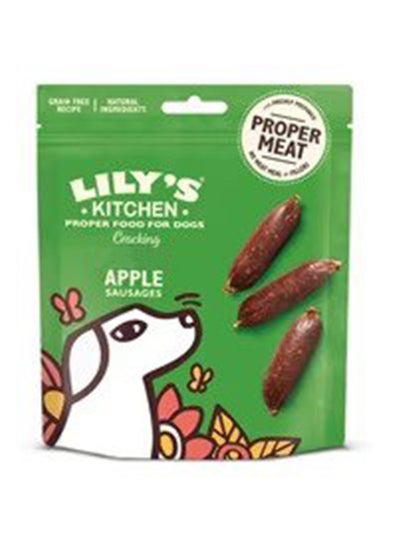 Buy Lily's Kitchen Apple Sausages Dog Treats 70g in UAE