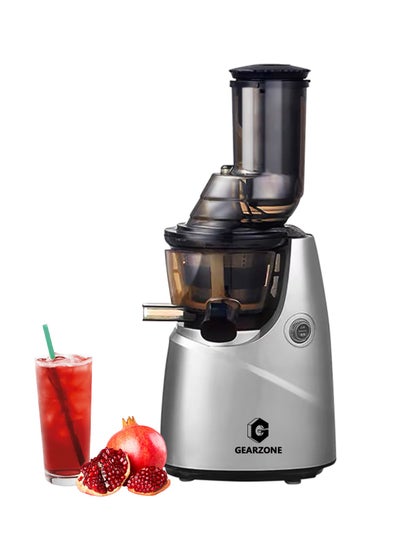 Buy Slow Masticating Juicer Extractor Easy to Clean, Cold Press Juicer Machines, Juice Extractor with Quiet Motor, Silver Color in Saudi Arabia