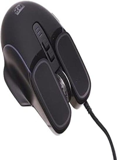Buy R8 1618 Gaming Mouse Ergonomic Design With Cool Lightning System And Elegant Appearance Efficient For Computer 118x75x40mm- Black in Egypt