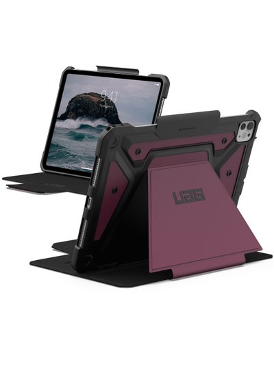 Buy UAG Metropolis SE for iPad Pro 11 inch Case Cover (2024) M4 with Pencil Holder and Adjustable Multi-Angle Viewing Stand - Bordeaux in UAE