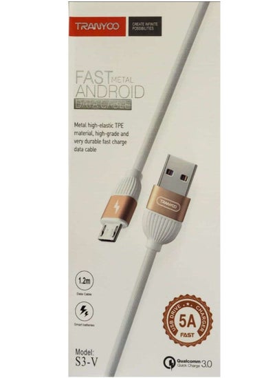 Buy Lightning-Fast Charging and Data Transfer Metal  Android Cable in UAE