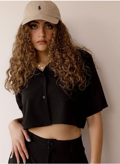 اشتري Black Cropped Shirt في مصر