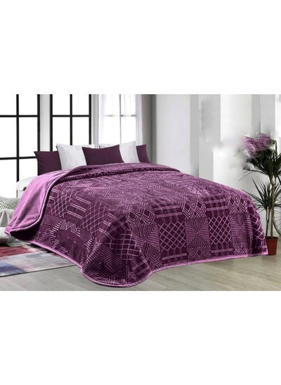 Buy Cloud blanket, two layers, double face, laser engraving, Spanish design in Egypt