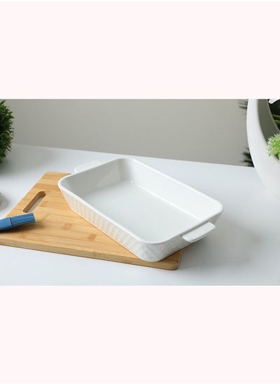 Buy Silaz Ceramic Rectangular Baking Dish 2l in UAE