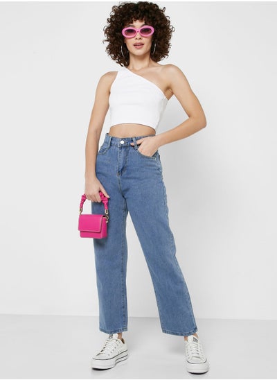 Buy High Waisted Mom Jeans in UAE