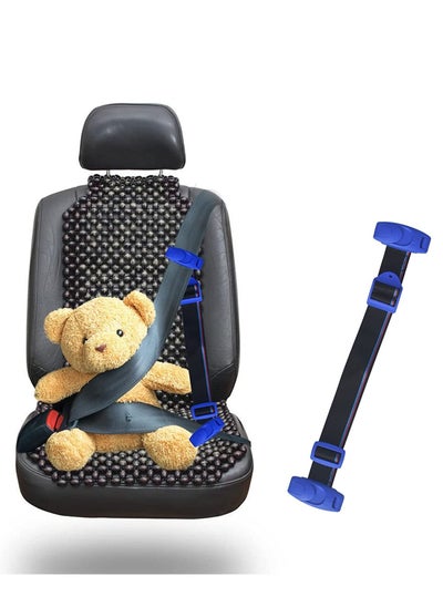 اشتري Seat Belt Adjuster for Kids, Seat Belt Clips Adjuster, Car Shoulder Neck Safety Positioner (Blue) في السعودية