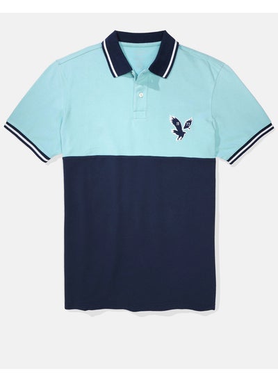 Buy AE Colorblock Pique Polo Shirt in UAE