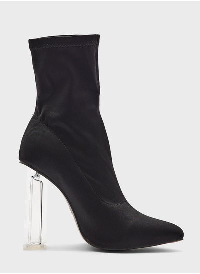 اشتري Clear Heel Pointed Boot في السعودية