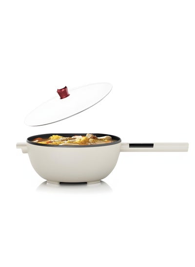 Buy Electric Hot Pot 4L - Non-Stick Multi-Cooker, Electric Skillet, Frying Pan, Saucepan for Ramen, Noodles, Steak, Eggs, Pasta, Rice, Soup, Sauté & Shabu Shabu in UAE