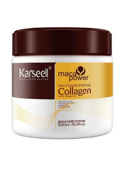 Buy Karseell Collagen Hair Treatment Deep Repair Conditioning Argan Oil Collagen Hair Mask Essence for Dry Damaged Hair All Hair Types 16.90 oz 500ml in Saudi Arabia