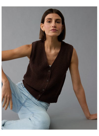 Buy AE Button-Up Sweater Vest in Egypt