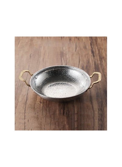 Buy New Stainless Steel Flat Bottomed Dry Pan in Saudi Arabia